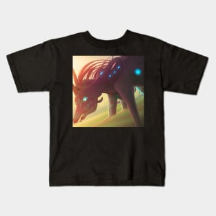 Biomechanical unicorn Kids T-Shirt